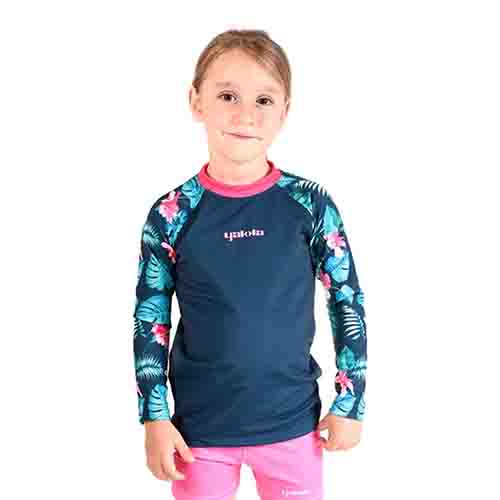 REMERA FILTRO UV NIÑO FLORES TALLE 14 YAKKA (4005)