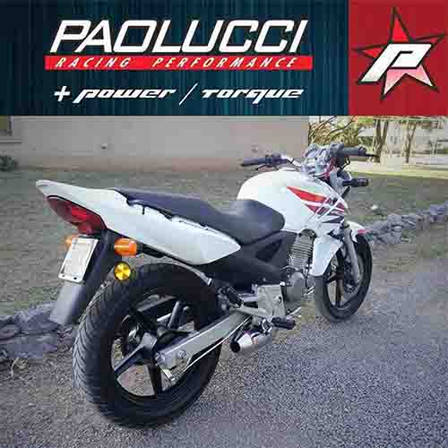 ESCAPE MOTO HONDA TWISTER CBX 250 ST2 CROMO DEPORTIVO PAOLUCCI (EM250CBX-22-C/D)