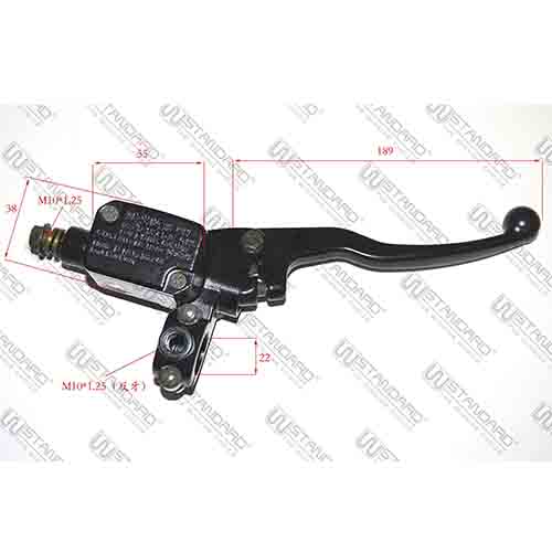 MANIJA DE FRENO + SOPORTE CON BOMBA BAJAJ ROUSER NS 200 STD