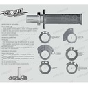 PUÑO UNIVERSAL KIRA LOCK-ON GRIS/TITANIO C/ADAPTADORES (JGO) CIRCUIT MA016-23A