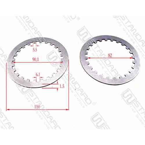 SEPARADOR DE EMBRAGUE HONDA STORM/125 CG (JGO 4PCS) STD