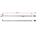 RAYOS + NIPLES 160mm X 3.5mm (36u) CROMADO STD