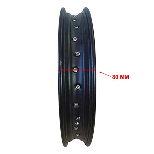 ARO DE LLANTA COMPLETO TRAS. MOTOMEL SKUA 200/150 NEGRA OEM EXCLU