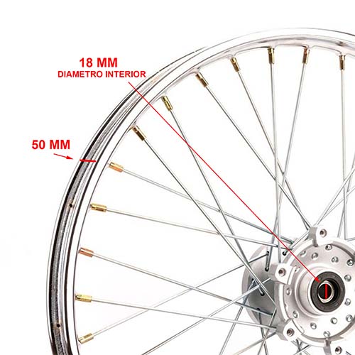 ARO DE LLANTA COMPLETO DEL. MOTOMEL XMM 250 OEM EXCLU