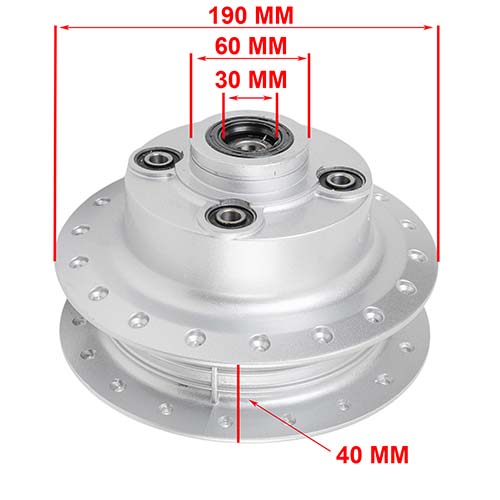 MAZA TRASERA MOTOMEL NEW S2 TUBULAR OEM EXCLU