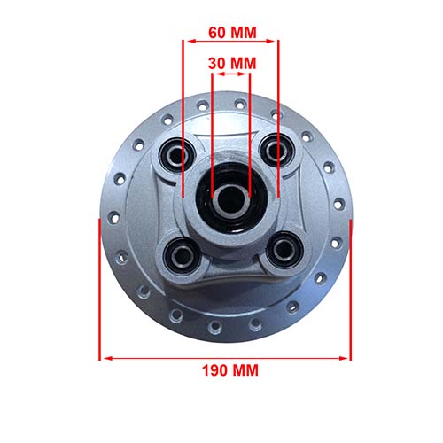 MAZA TRASERA (FRENO A DISCO) MOTOMEL SKUA 250 PRO OEM EXCLU
