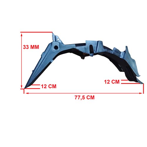 GUARDABARRO TRAS. MOTOMEL NEW S2 TUBULAR OEM EXCLU