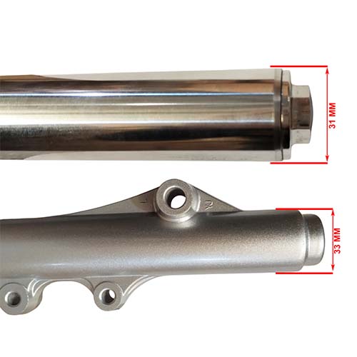 PIERNA DELANTERA COMP. MOTOMEL XPLORA 250 OEM EXCLU