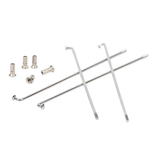 RAYOS + NIPLES 160mm X 3.5mm (36u) CROMADO STD