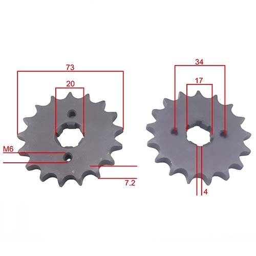 KIT TRANSMISION BAJAJ ROUSER 220 (36/14) 520HO-108L C/CAD. DOR. C/ORING STD