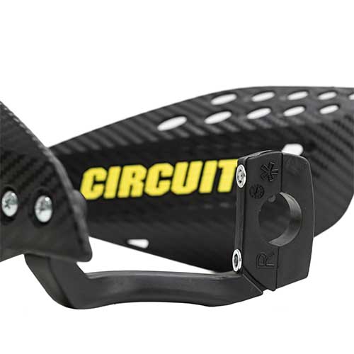 CUBRE MANO VECTOR CARBONO/VERDE (JGO) CIRCUIT PM061-2DR