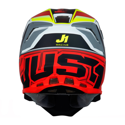 CASCO J22F FIBRA DE VIDRIO FRENETIK FIRE FLUO YELLOW/RED/WHITE MATT S JUST1