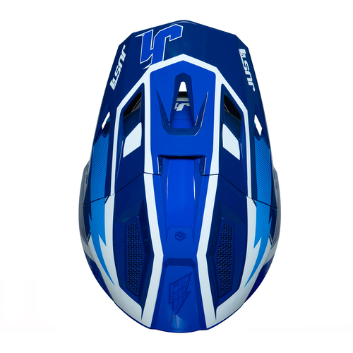 CASCO J40 FLASH WHITE/BLUE MATT XS JUST1