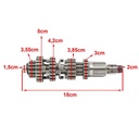 EJES Y ENGRANAJES DE CAMBIO MOTOMEL SIRIUS 200 OEM EXCLU