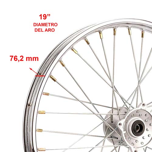 ARO DE LLANTA COMPLETO DEL. MOTOMEL X125 (X3M) OEM EXCLU