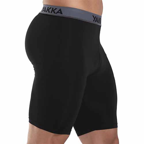 CALZA CORTA HOMBRE NEGRO/NEGRO XL YAKKA (1001)