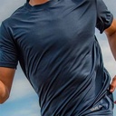 REMERA RUNNING HOMBRE AZUL MARINO L YAKKA (4002)