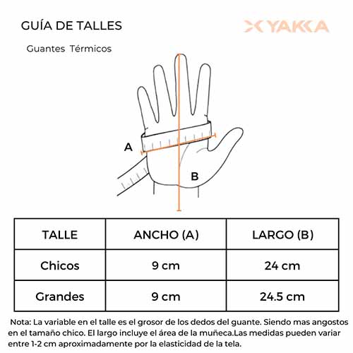 GUANTES TERMICOS CHICOS YAKKA (1006)