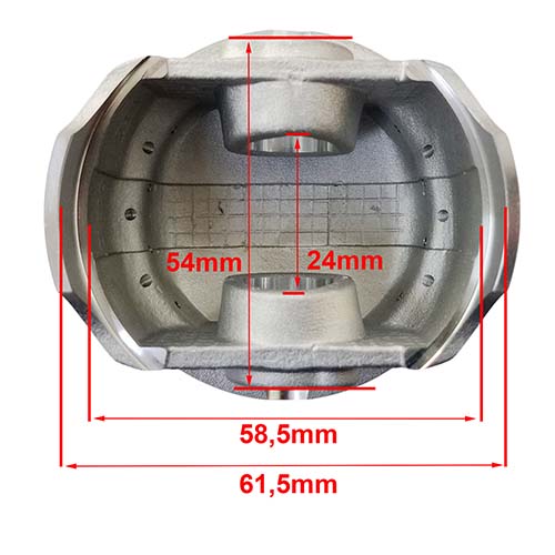 KIT PISTON MOTOMEL XMM 250/SR 200/GILERA VC200/SKUA250 65.5mm (STD) STD