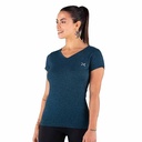 REMERA RUNNING MUJER JASPEADA PETROLEO M YAKKA (4015)