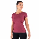 REMERA RUNNING MUJER JASPEADA BORDO XXL YAKKA (4015)
