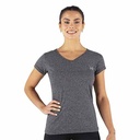 REMERA RUNNING MUJER JASPEADA GRIS XXL YAKKA (4015)