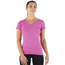 REMERA RUNNING MUJER JASPEADA FUCSIA S YAKKA (4015)