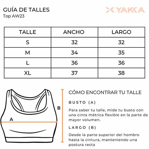 TOP DEPORTIVO FEMME TALLE M YAKKA (3011)