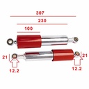 AMORTIGUADOR SUZUKI AX100 ROJO (JGO) STD EXCLU