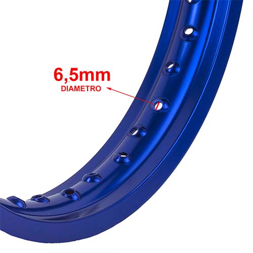 ARO DE LLANTA ALUMINIO 6063 (AZUL 36A) 160X14 STD