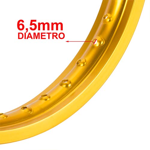 ARO DE LLANTA ALUMINIO 6063 (DORADO 36A) 160X14 STD