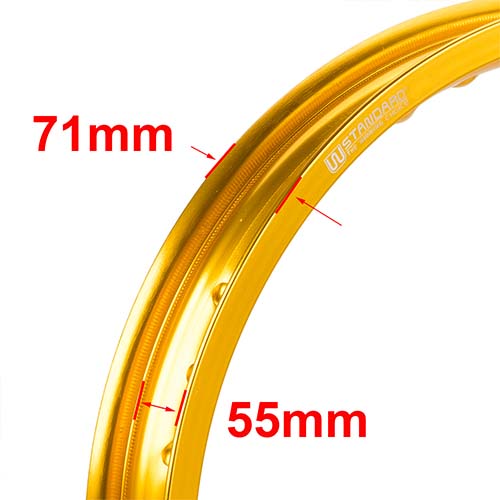 ARO DE LLANTA ALUMINIO 6063 (DORADO 36A) 215X17 STD