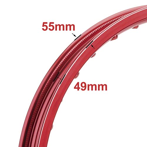 ARO DE LLANTA ALUMINIO 6063 (ROJO 36A) 160X14 STD