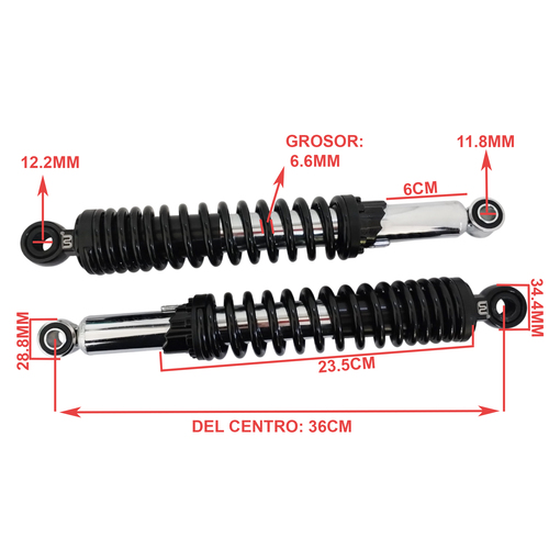 AMORTIGUADOR HONDA CG TITAN 2000/99 STD EXCLU