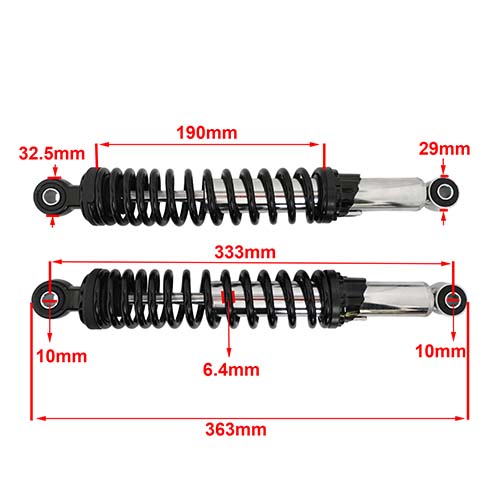 AMORTIGUADOR TRASERO GILERA SMASH 110 / HONDA C100 BIZ (JGO) STD EXCLU