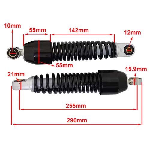 AMORTIGUADOR YAMAHA CRYPTON T105 (JGO) STD EXCLU