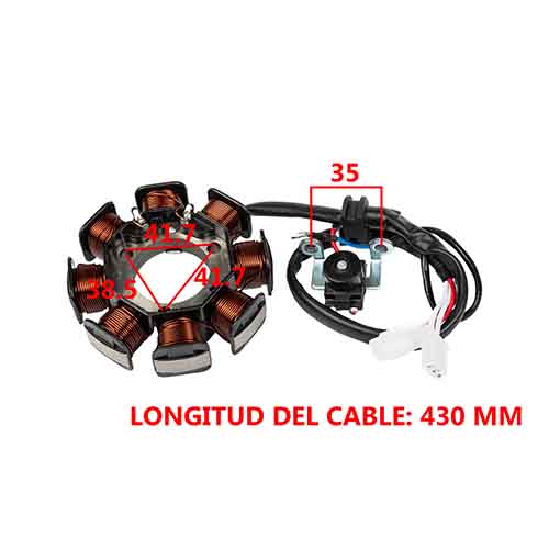 ESTATOR YAMAHA YBR 125 CHINA (8 BOBINAS) STD