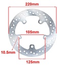 DISCO DE FRENO YAMAHA FAZER YS 250 TRASERO AG8 (D8119)