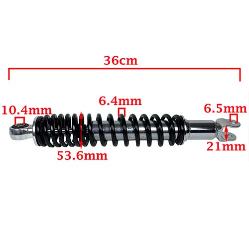 AMORTIGUADOR MOTOMEL VX125/150 NEGRO (JGO) STD EXCLU