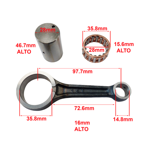 BIELA COMP. YAMAHA FZ16/FZ FI 2.0 (98x15x36) STD