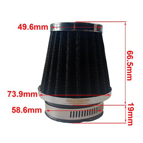 FILTRO DE AIRE CONICO 52mm YAMATO