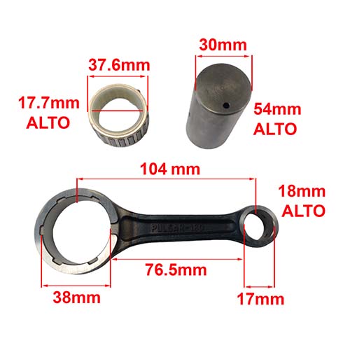 BIELA COMP. BAJAJ ROUSER 180/200 (104x17x30) STD