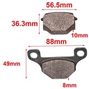 PASTILLAS DE FRENO MONDIAL HD 125 - CUSTOM ORA (95)