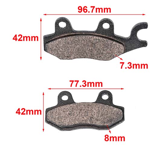 PASTILLAS DE FRENO SUZUKI RM 125 MOD. 87-91 - DR 250 YAMAHA ORA (58)