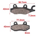 PASTILLAS DE FRENO SUZUKI RM 125 MOD. 87-91 - DR 250 YAMAHA ORA (58)