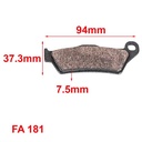 PASTILLAS DE FRENO HUSQVARNA (VARIOS MODELOS) HUSABERG - KTM 125 ORA (181)