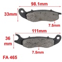 PASTILLAS DE FRENO YAMAHA XTZ 250 ORA (465)