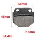 PASTILLAS DE FRENO GILERA YL 150 - CUSTOM 150 ORA (504)