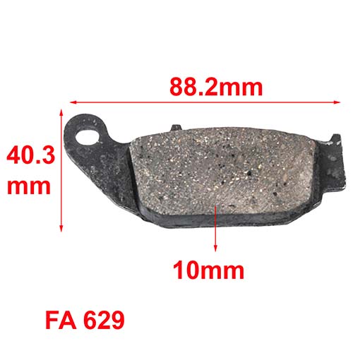 PASTILLAS DE FRENO HONDA CB150 INVICTA / TRASERA ORA (511)