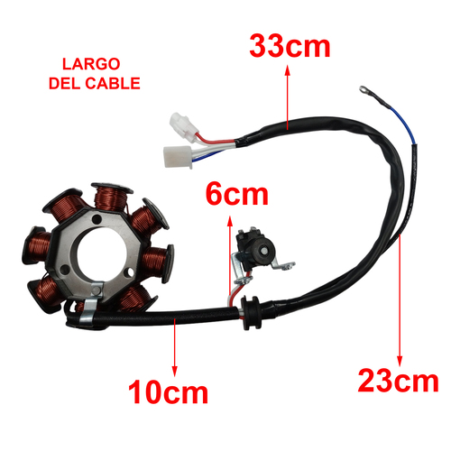 ESTATOR YAMAHA YBR 125 CHINA (8 BOBINAS) STD